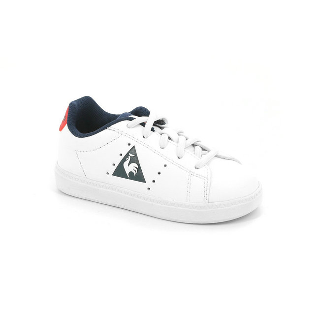 Chaussures Courtone Inf S Lea Fille Blanc Rouge